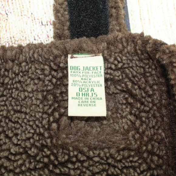 LL Bean Pet Brown Polyester Faux Fur Insulated Dog - Picture 7 of 9